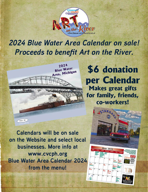 2021 Blue Water Area Calendar Art on the River Port Huron, Michigan